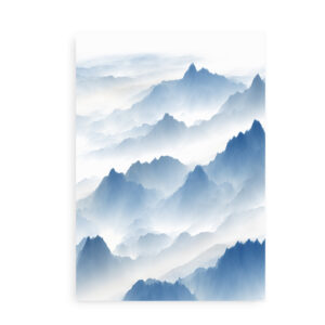 Mountains and Clouds - Fotokunstplakat
