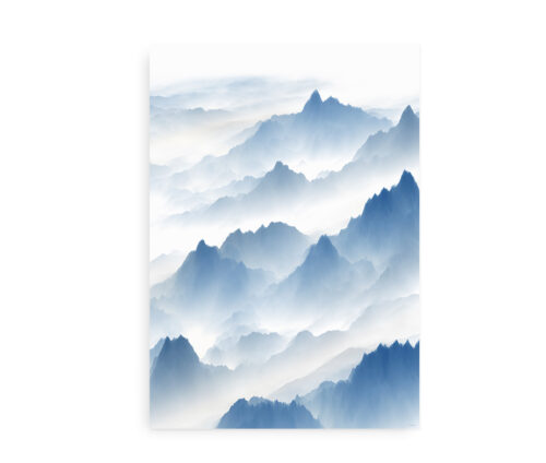 Mountains and Clouds - Fotokunstplakat