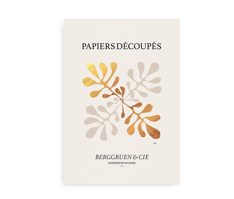 Papiers Decoupes No2 - Matisse inspireret plakat