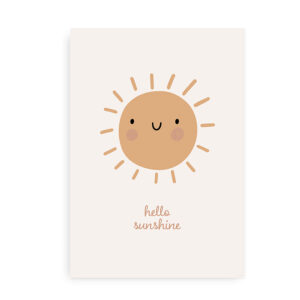 Hello Sunshine - Plakat til børneværelset