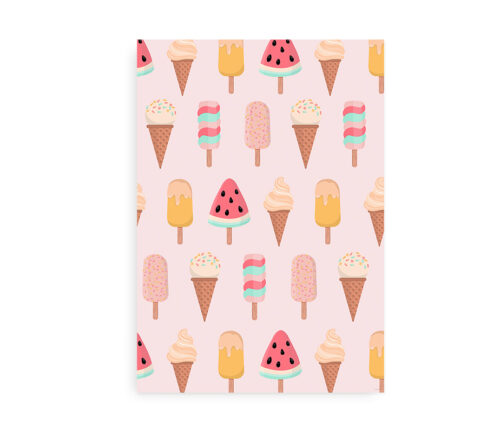 Pastel Ice Cream - Plakat med is