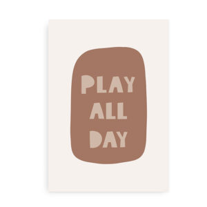 Play All Day - Plakat til børn
