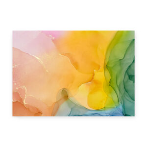 Rainbow Marble - Maleri med marmor look