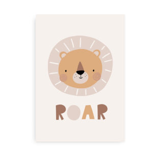 Roar - Plakat med sød løve