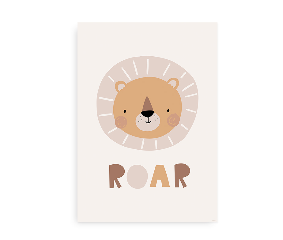 Roar - Plakat med sød løve