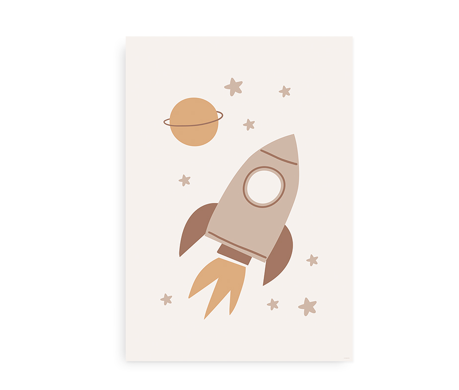 Rocket Ride - Plakat til børneværelset