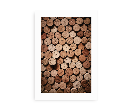 Rustic Wine Corks - Plakat med vinpropper