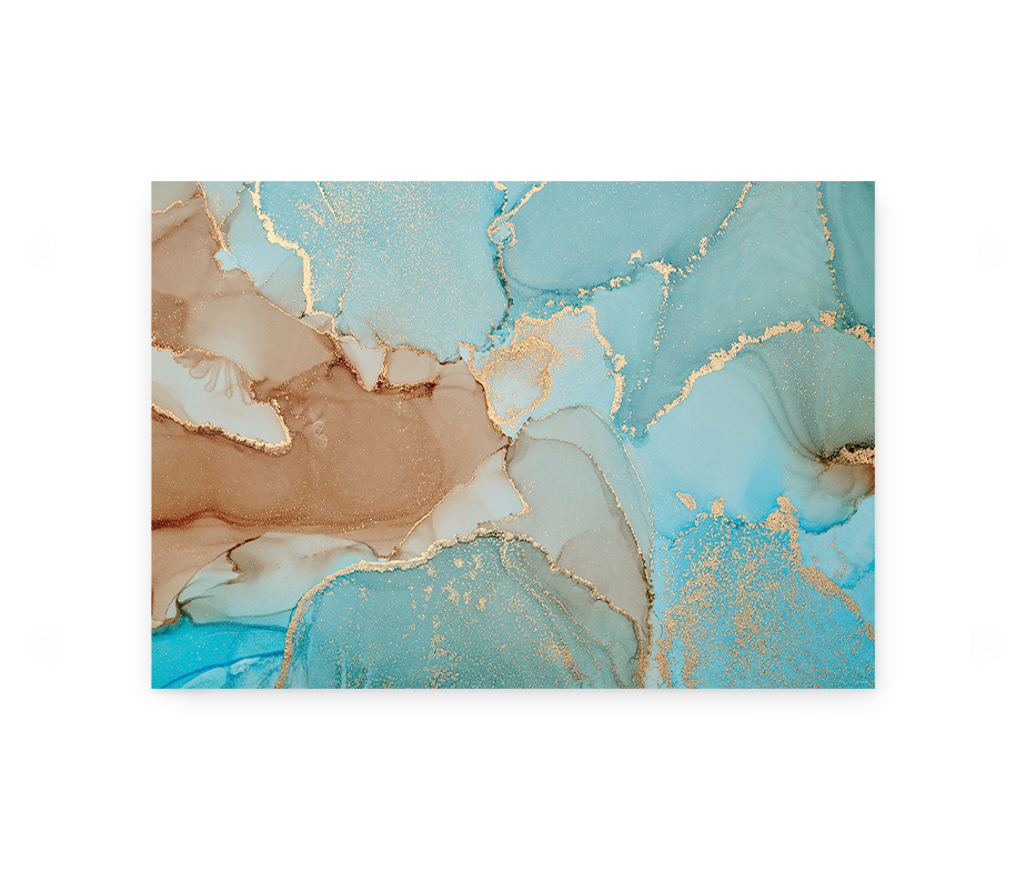 Summer Sky Marble - Maleri med marmor look