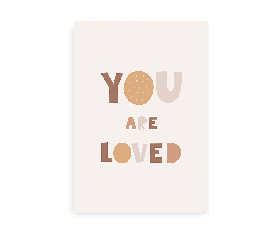 You are loved - Plakat til børneværelset