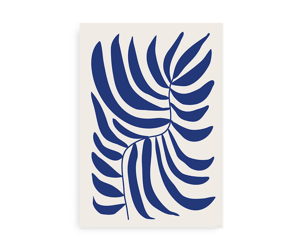 Plante Bleue Graphique - Matisse inspireret kunstplakat