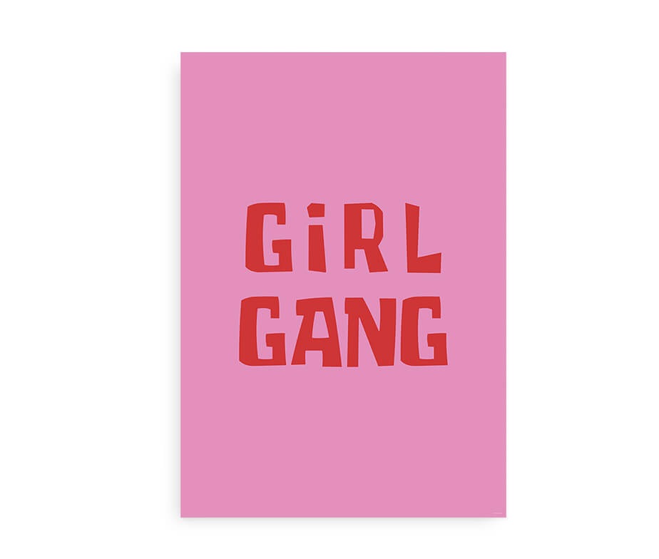 Girl Gang - Plakat til pigeværelset