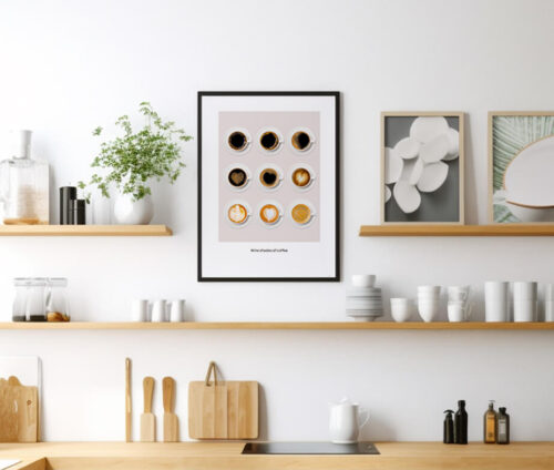 Nine shades of coffee - køkken poster