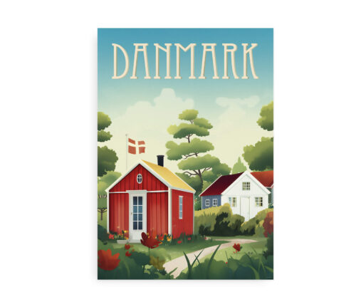 Danmark i kolonihaven - Hyggelig plakat