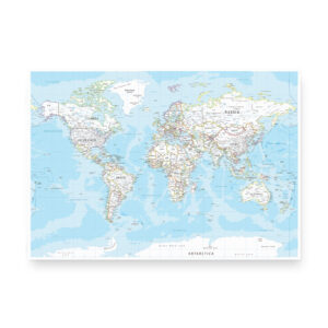 World Map - Verdenskort med engelske navne