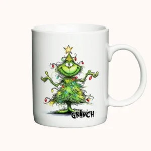 Julekrus med Grinch klædt som juletræ.