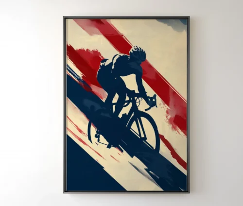 Solo Tour-plakat i sort ramme, placeret op ad væggen i en lys stue.
