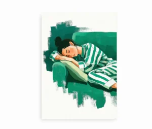 Sleeping Beauty Power Nap plakat uden ramme
