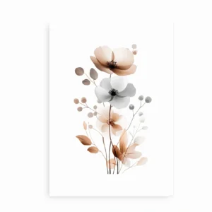 Efterårsblomster – Elegant Akvarelkunst