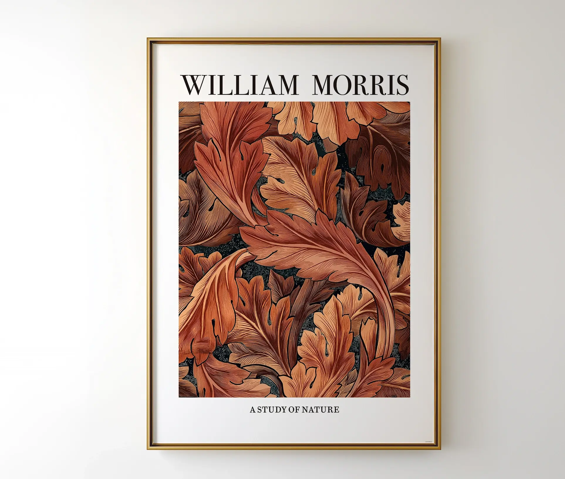 William Morris plakat i ramme, Study of Nature motiv.