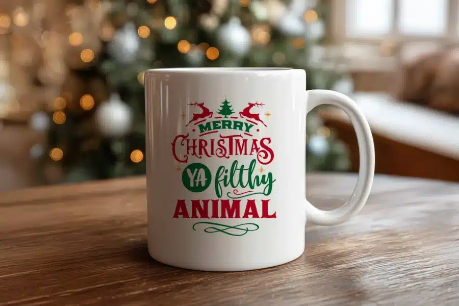 Julekrus med fra navneleg.dk på julebord med lys og gran