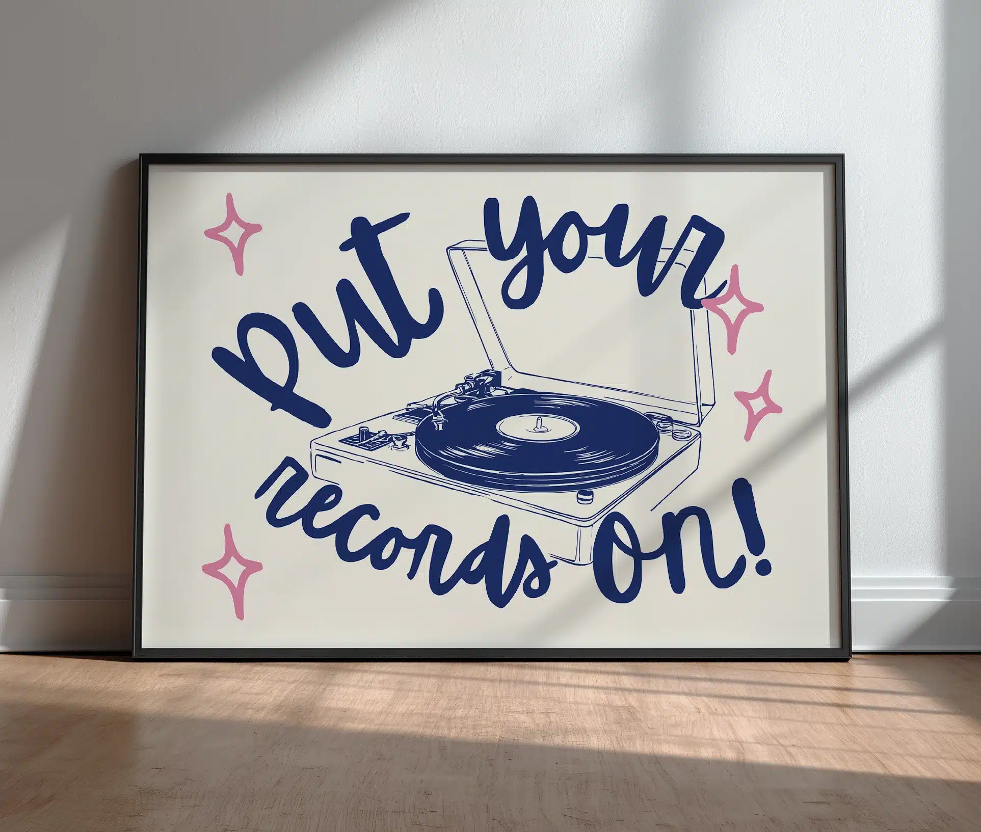 Put Your Records On – plakat med musikinspiration