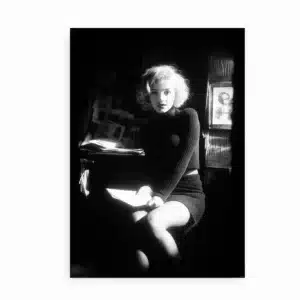Marilyn Monroe sort-hvid plakat portræt