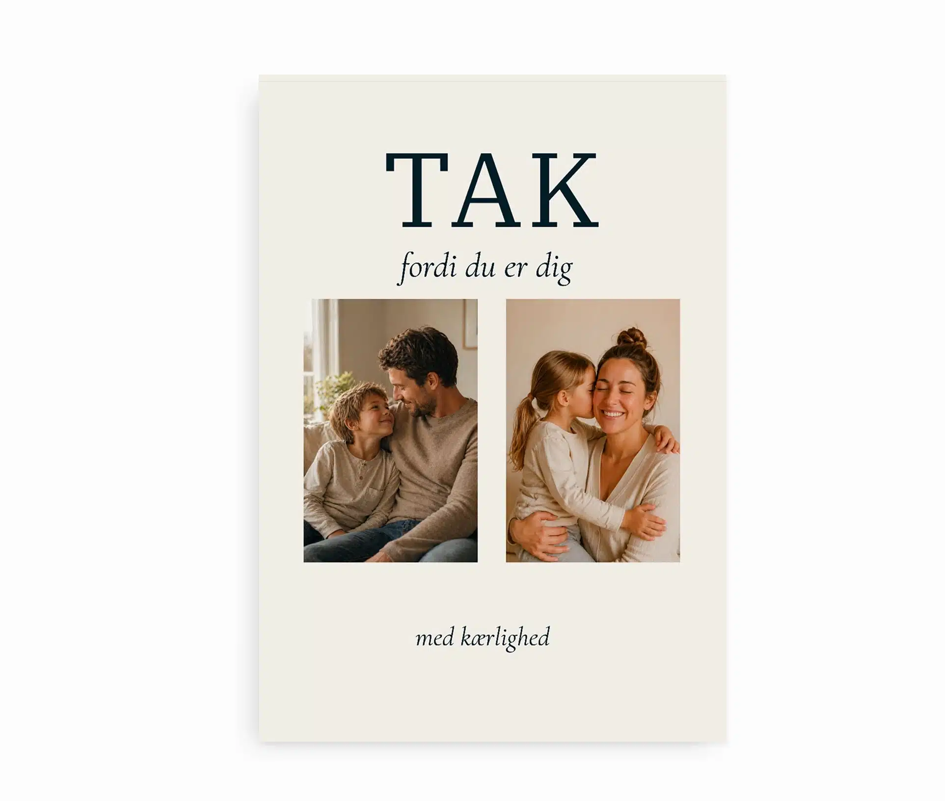 TAK – Personlig plakat med egne billeder