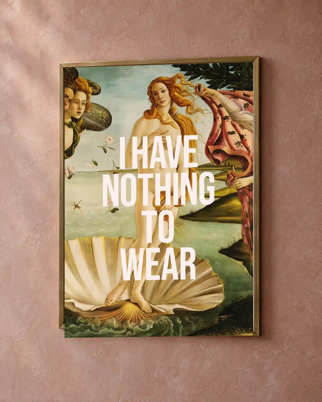 I Have Nothing to Wear fashion plakat med typografisk tekstmotiv